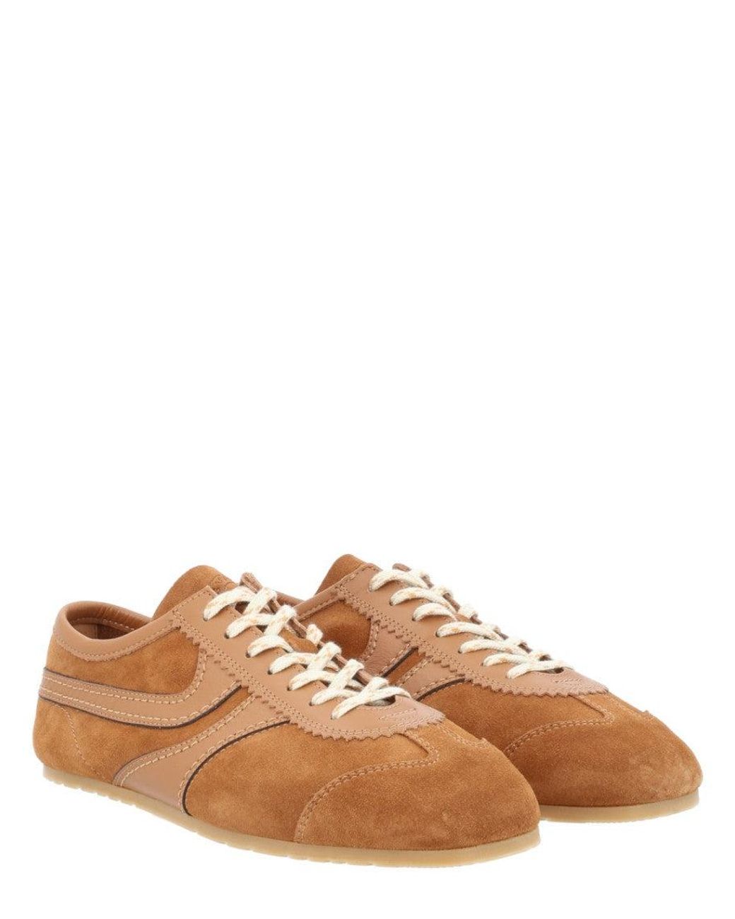 Dries Van Noten Brown Suede Sneakers