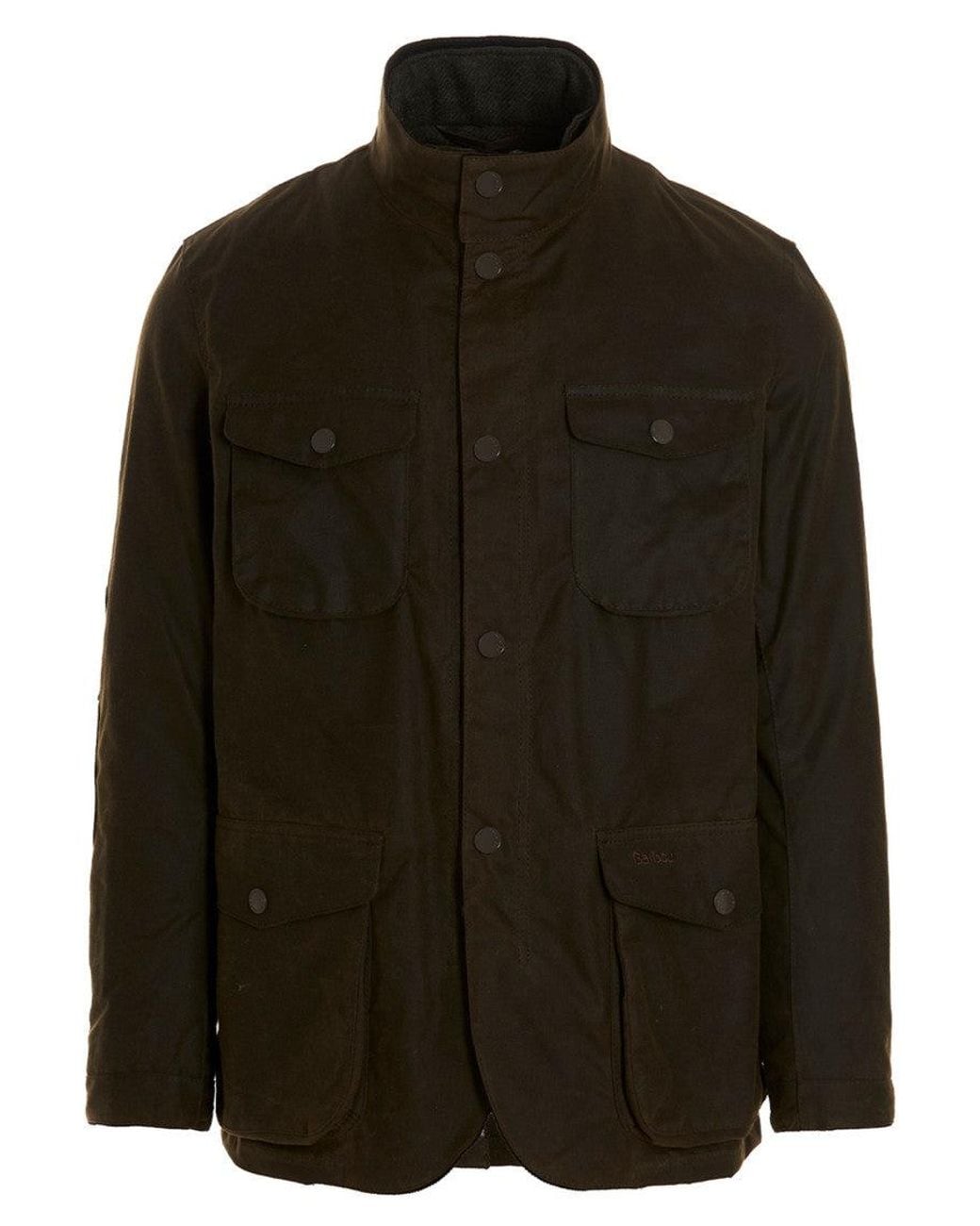 Barbour Black Dark Embroidered Logo Jacket for men