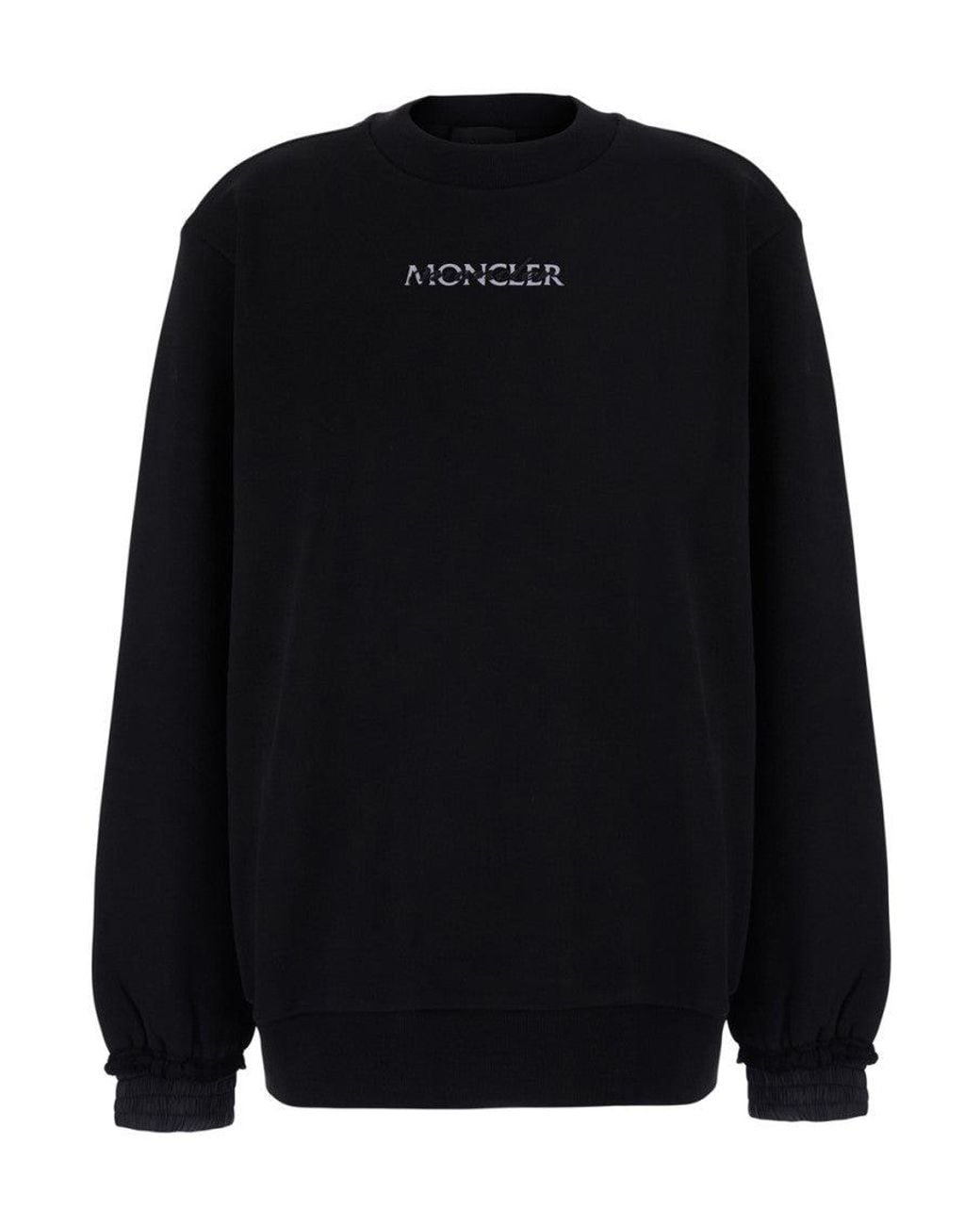 Moncler Black Crew Neck Sweatshirt