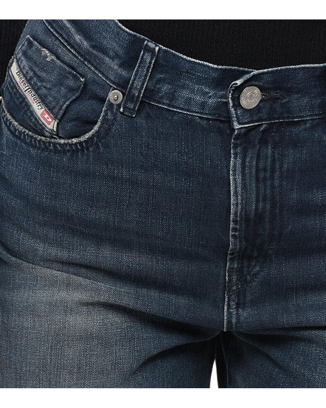 DIESEL Blue Regular High Rise Jeans