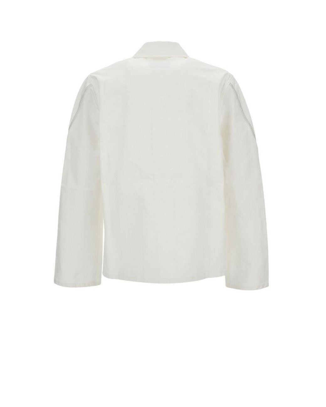 Givenchy White Shirt Collar Jacket for men