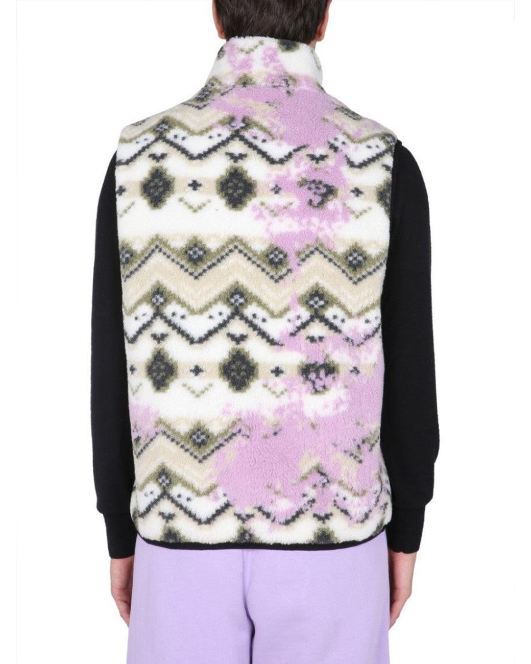 MSGM Blue Reversible Vest Jacket for men