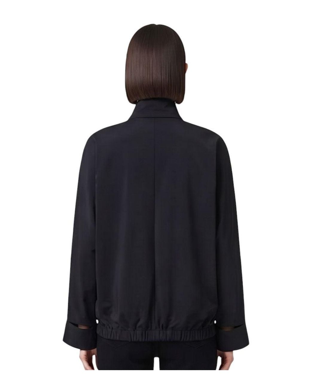 Courreges Black Mock Collar Jacket