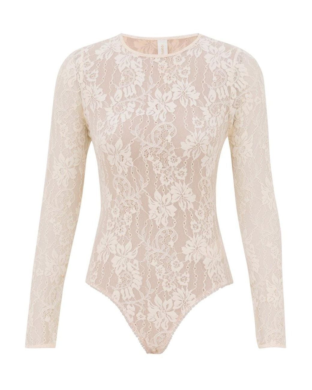 Zimmermann Blue Lace Crew Neck Top