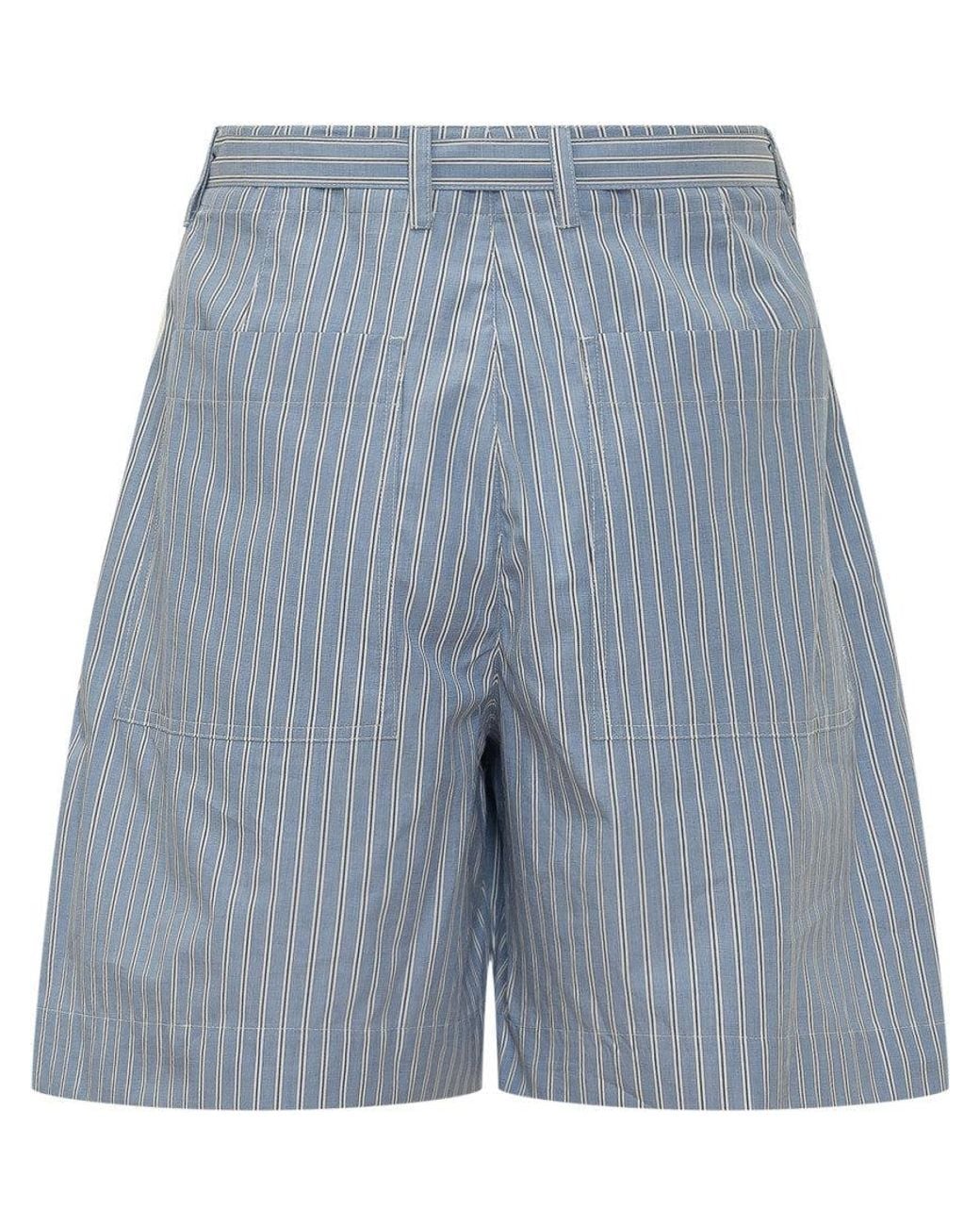 Givenchy Blue Stripes Shorts for men