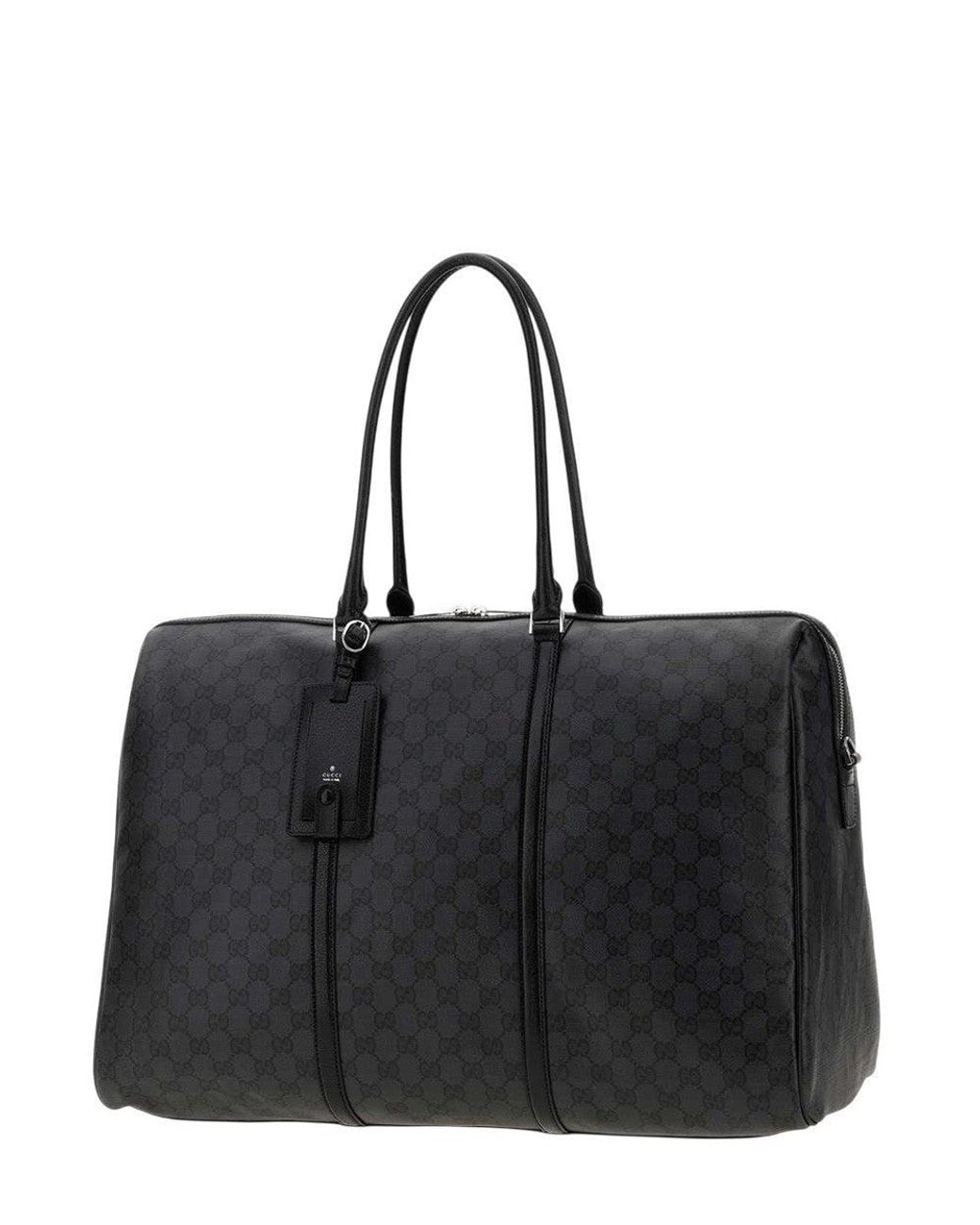 Gucci Black Essence Classic Large Duffle Bag for men