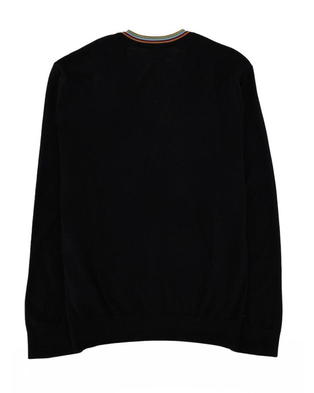 Paul Smith Black V Neck Cardigan for men