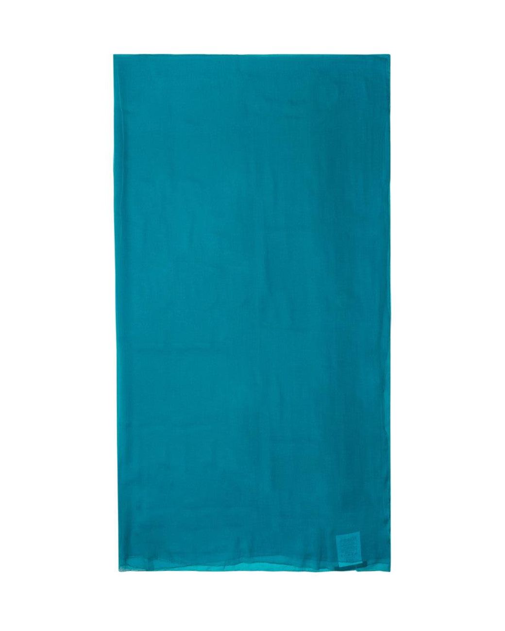 Alberta Ferretti Blue Foutherd Style Monocolore Mini Scarf