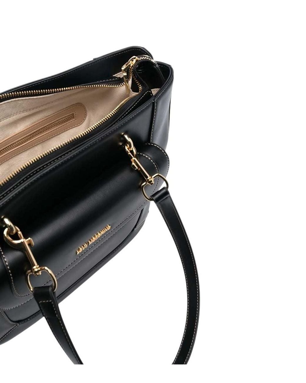 Love Moschino Black Logo Medium Tote