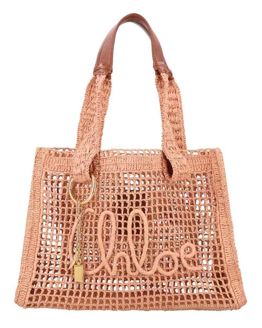 Chloé Pink Summer Banana Large Tote