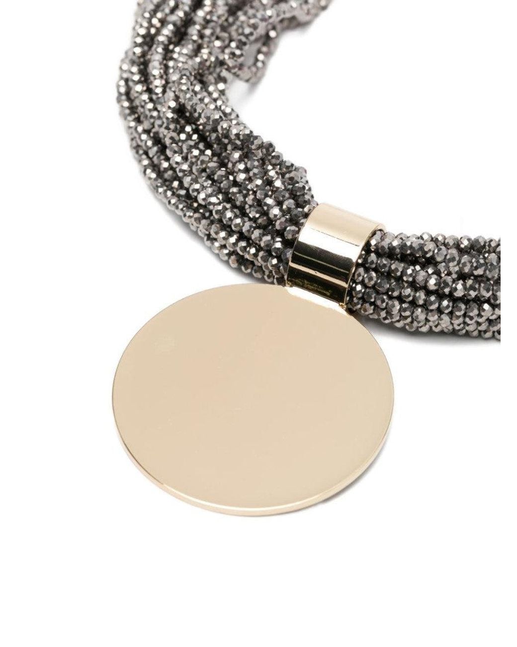 Antonelli Pink Beads Embellished Necklace