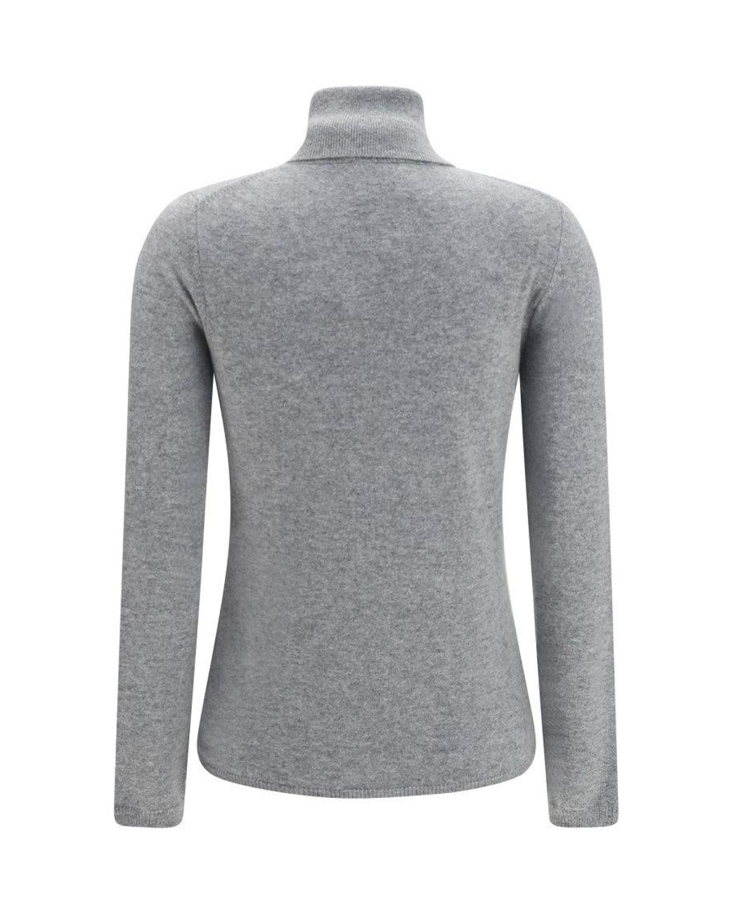 Allude Gray Turtle Neck Sweater