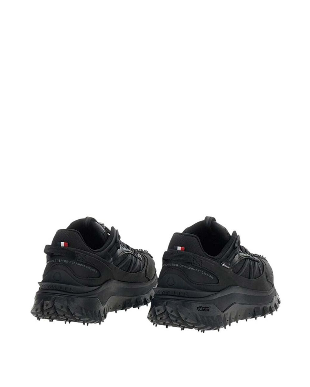 Moncler Black Solid Trailgrip Sneakers for men
