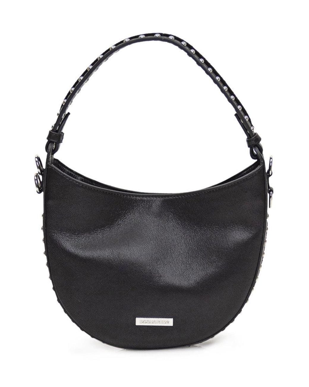 DSquared² Black Mini Hobo Handbag For Fall/Winter 2023