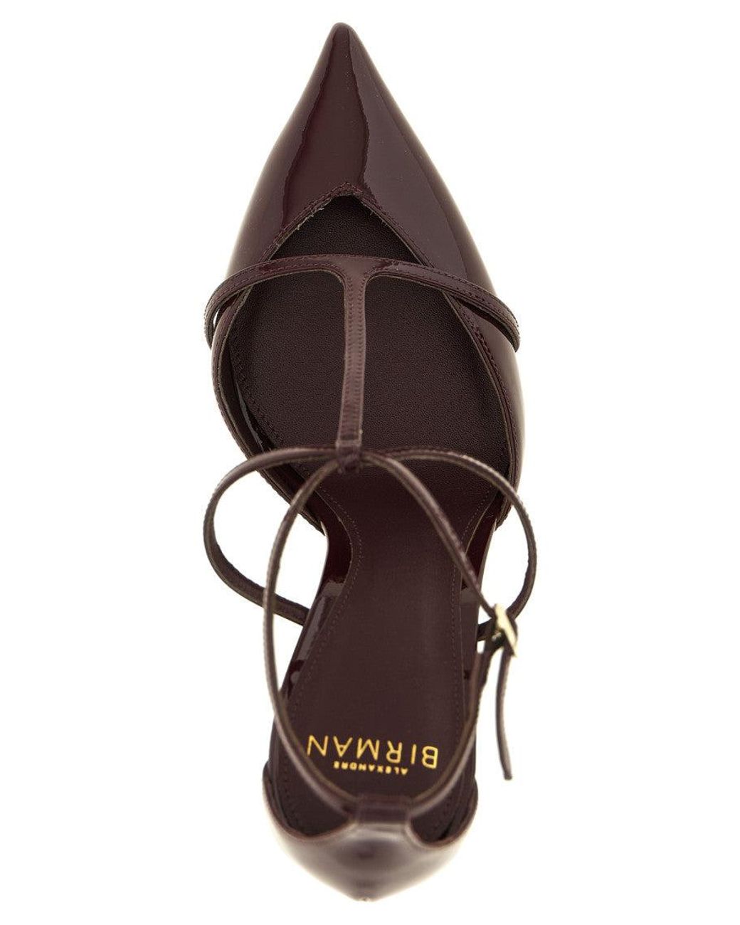 Alexandre Birman Red Serena Leather Pumps