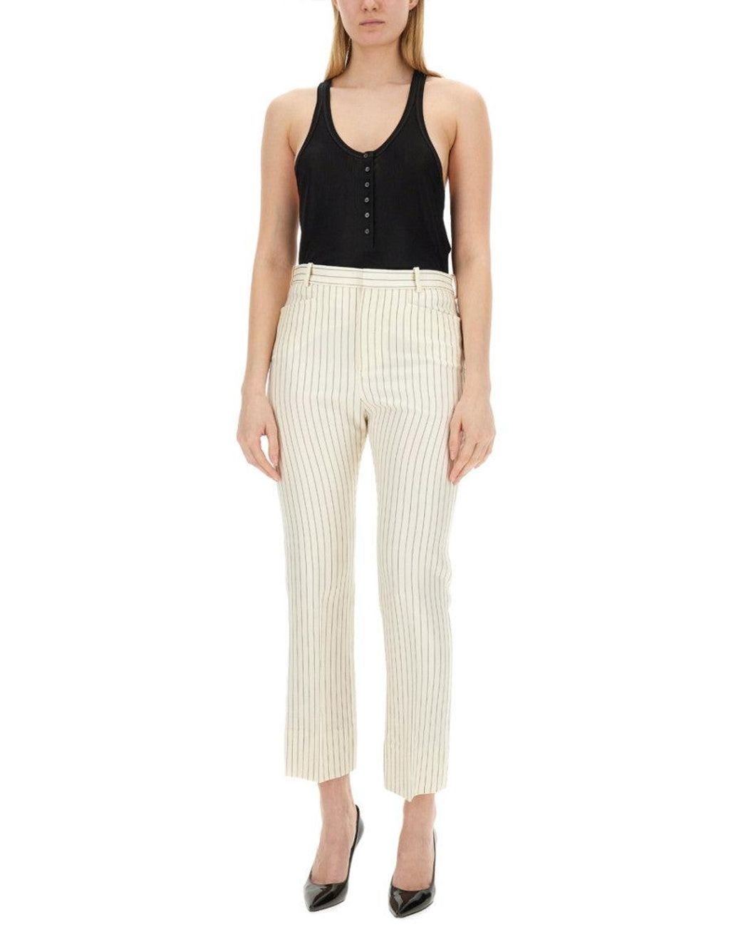 Tom Ford Black Solid Scoop Neck Top