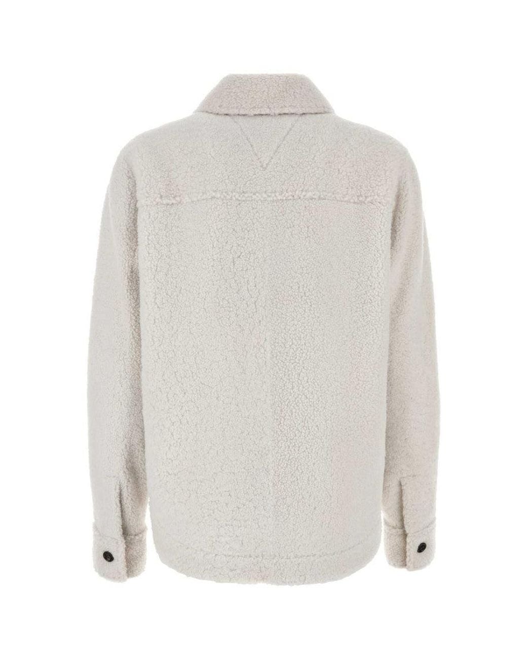 Bottega Veneta White Wool Jacket