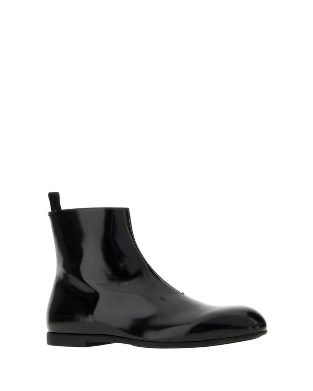 Jil Sander Black Zipper Boots for men