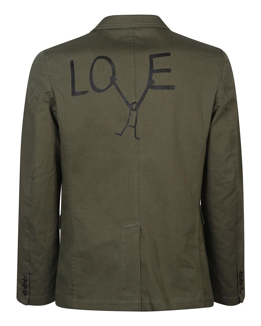 Comme des Garçons Green Graphic Jacket for men