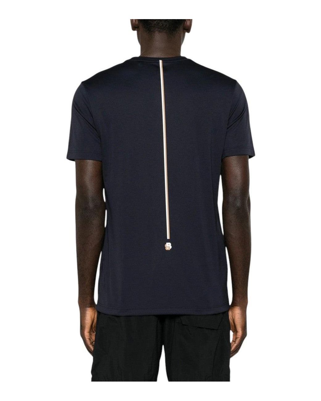 Boss Blue Dark Logo T-Shirt for men
