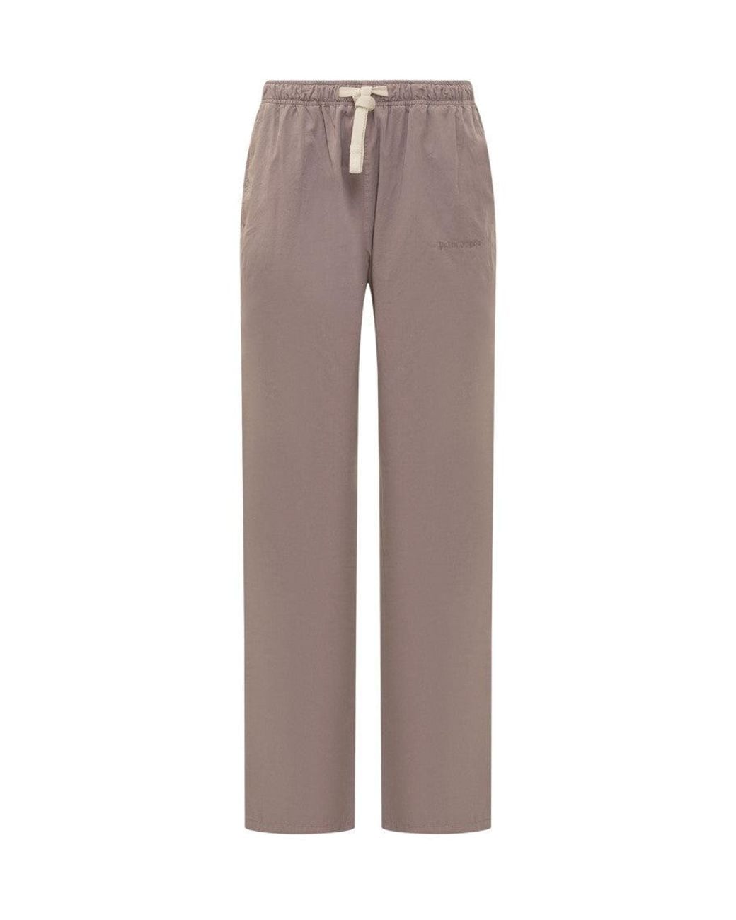 Palm Angels Brown Light Straight Drawstring Pants for men
