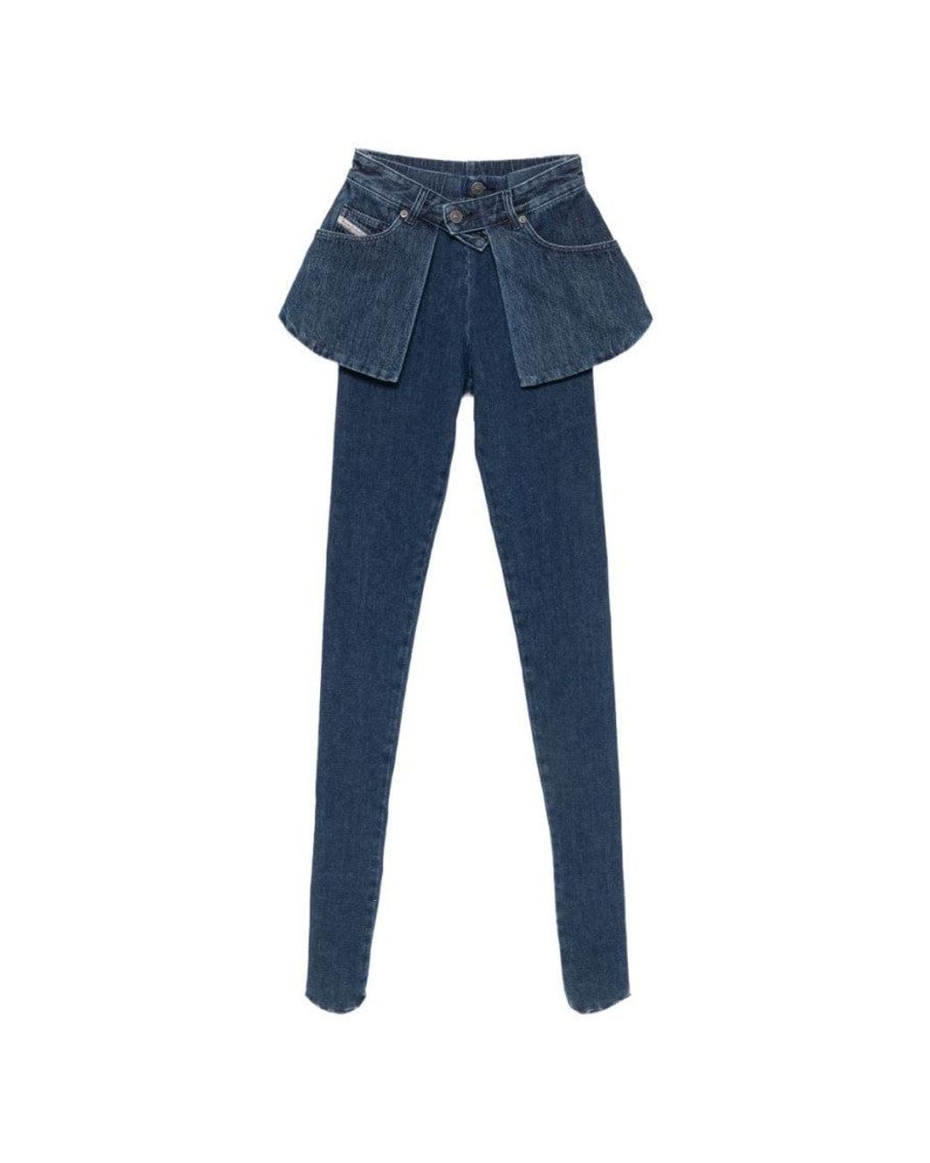 DIESEL Black Skinny High Rise Jeans