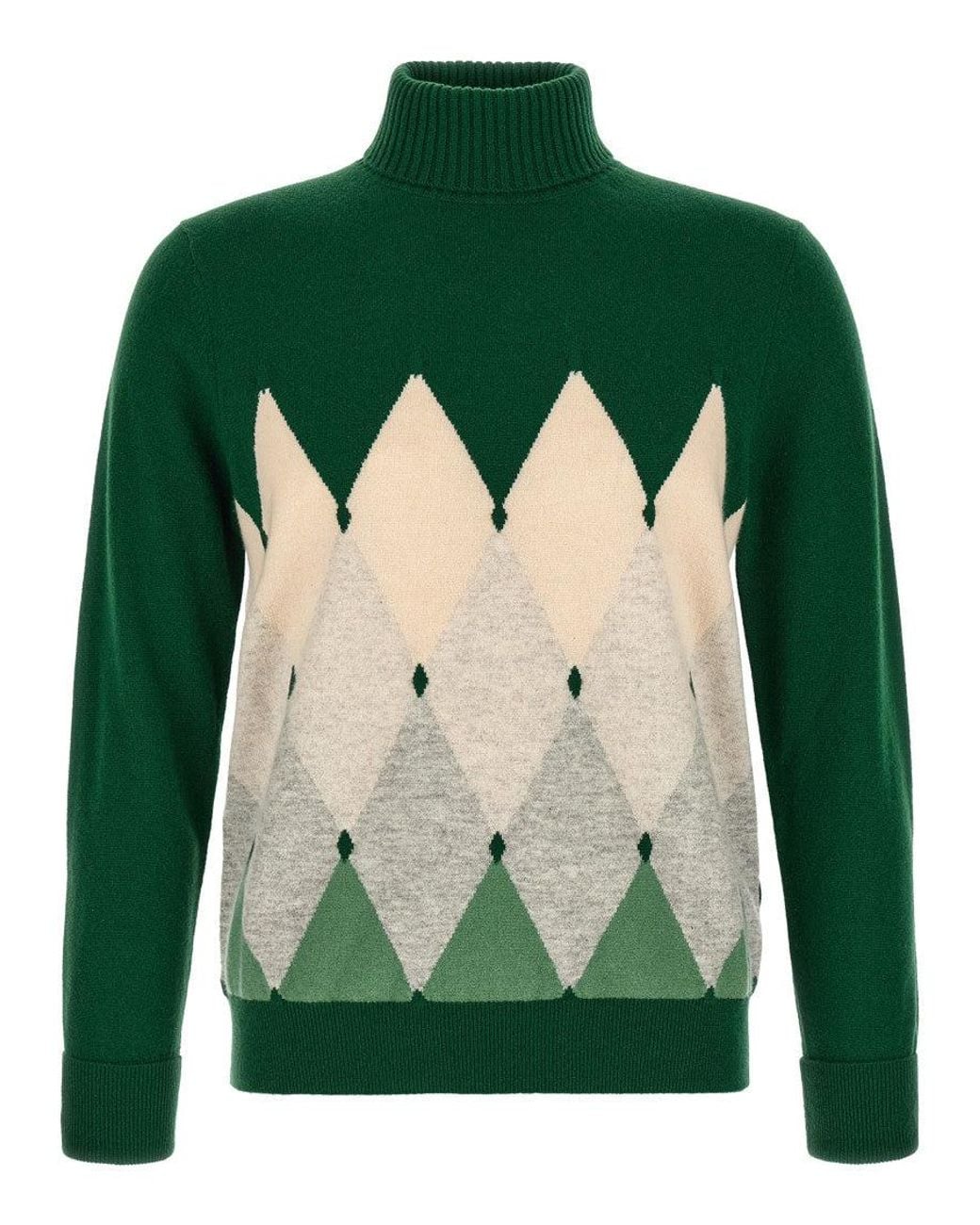 Ballantyne Green Turtle Neck Sweater for men