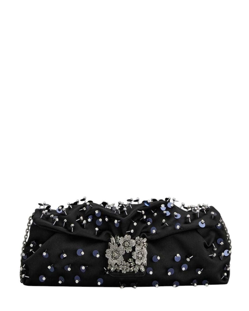 Roger Vivier Black Efflorescence Clutch