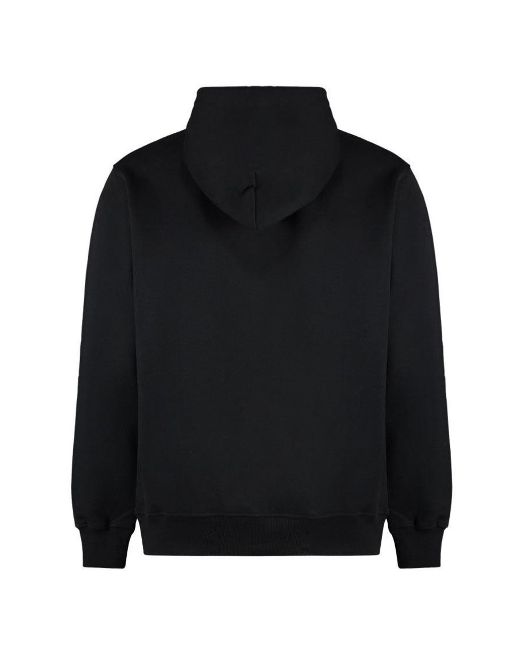 Drole de Monsieur Black Regular Printed Hoodie for men