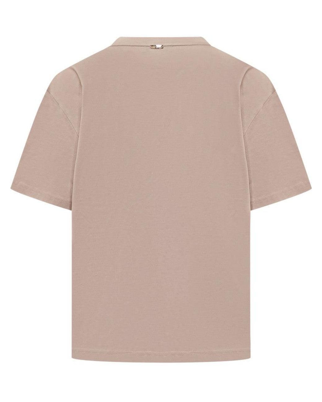 Herno Natural Embellished Crew Neck T-Shirt