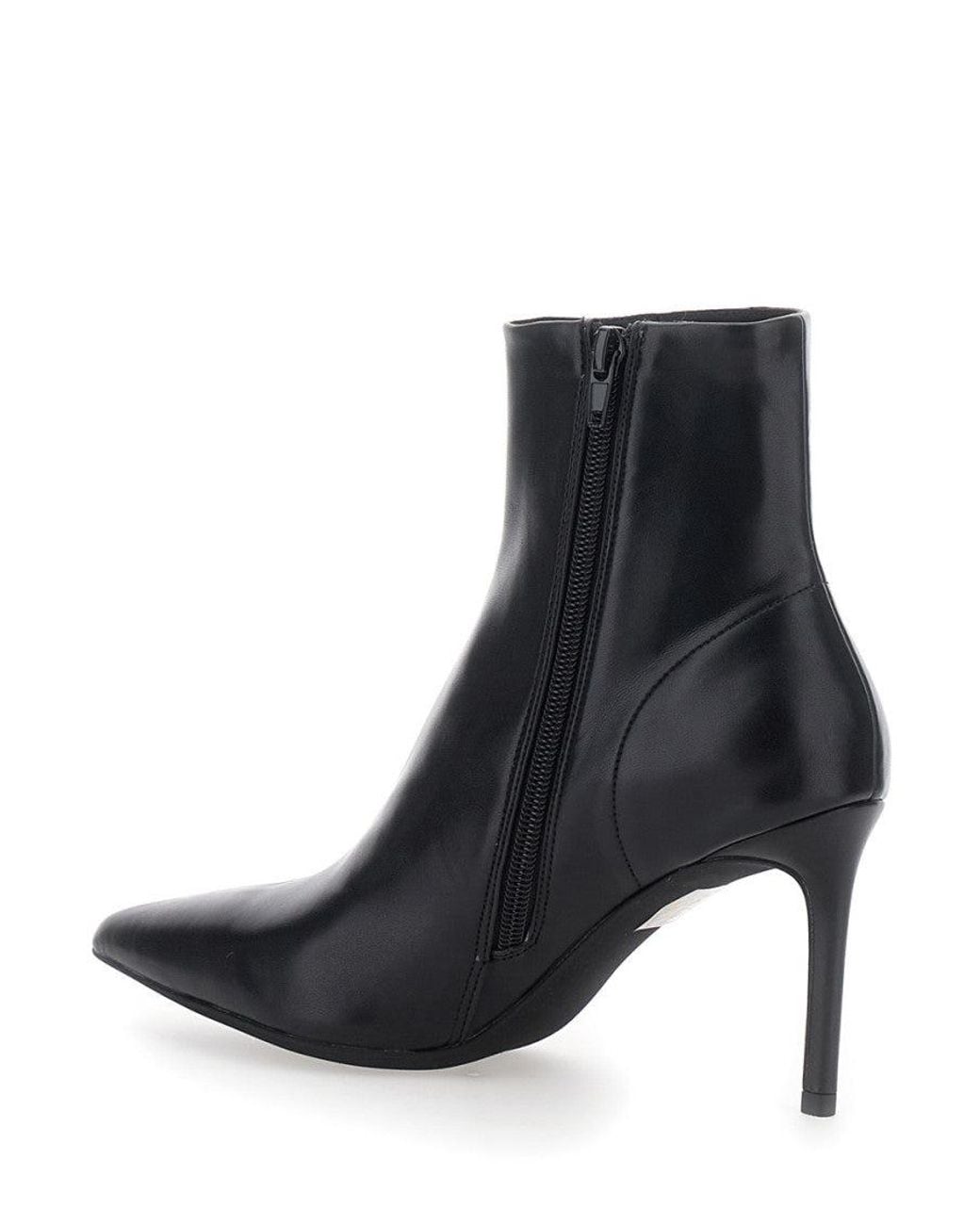 Jeffrey Campbell Black Leather Nixie Boots