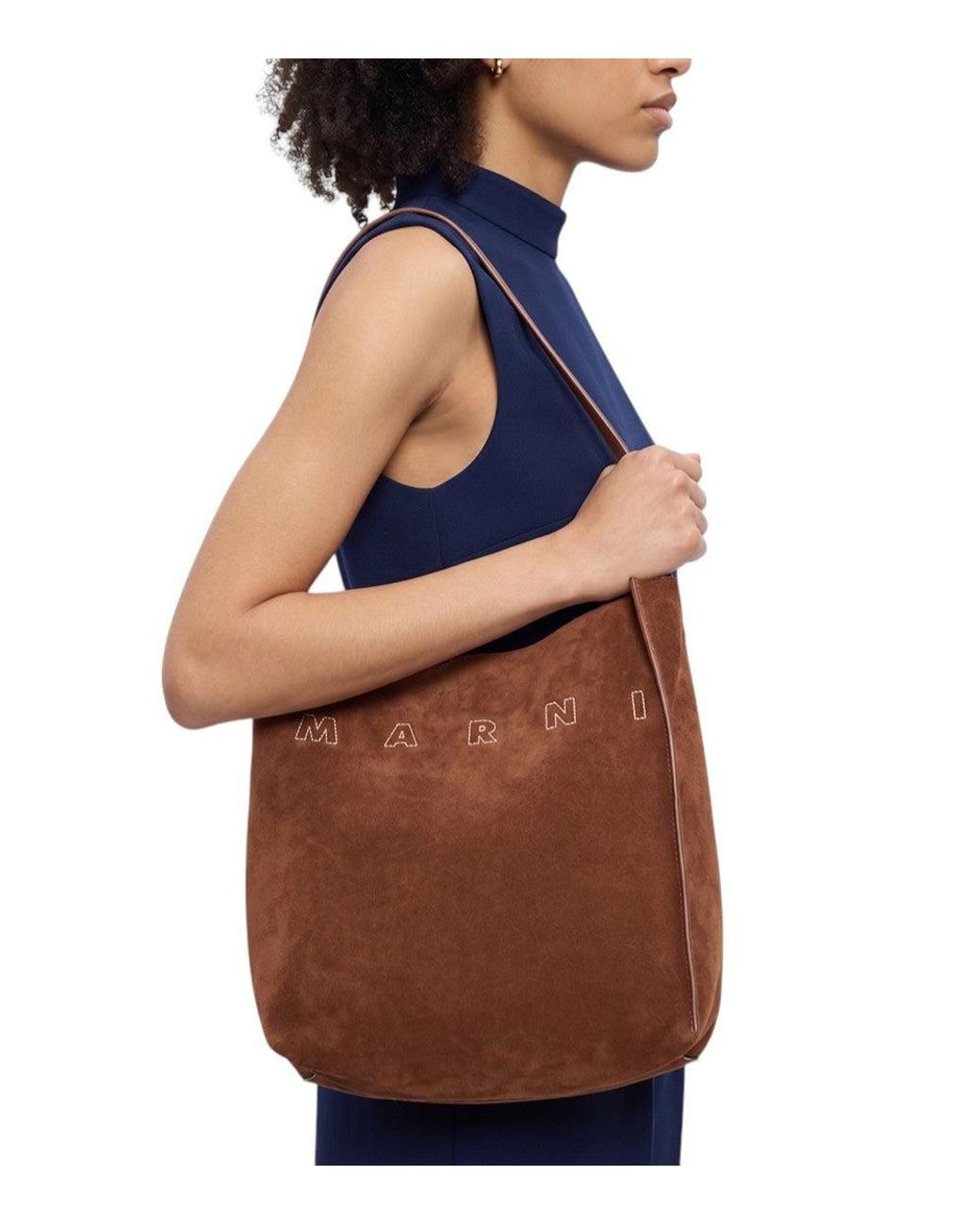Marni Brown Museo Small Hobo