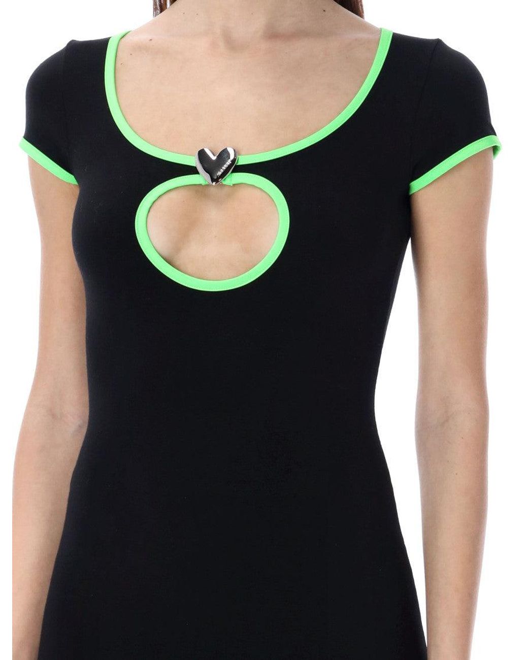 Ambush Black Heart Hole T-Shirt Dress
