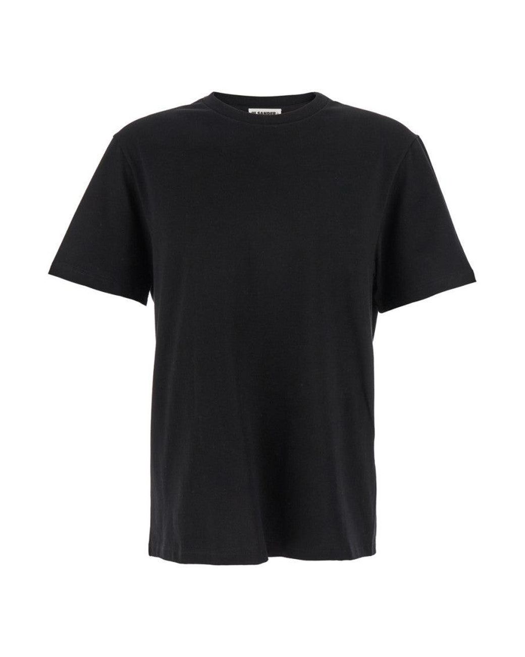Jil Sander Black Solid T-Shirt for men