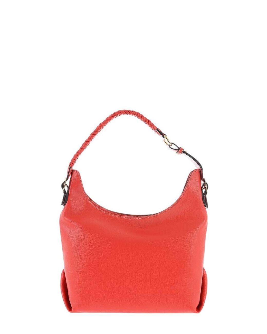 Love Moschino Red Logo Medium Shoulder Bag