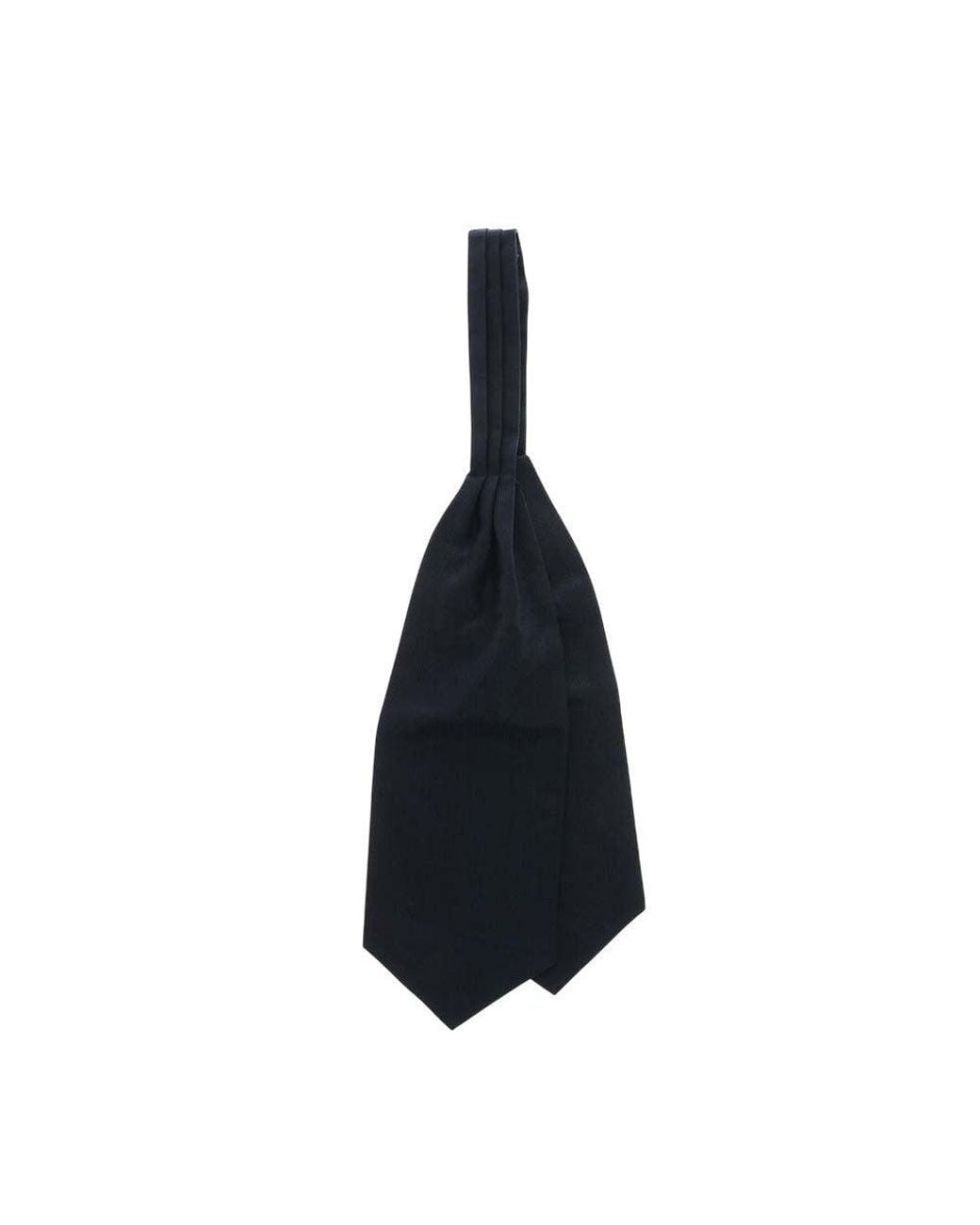 Corneliani Blue Ascot Ruche Tie for men