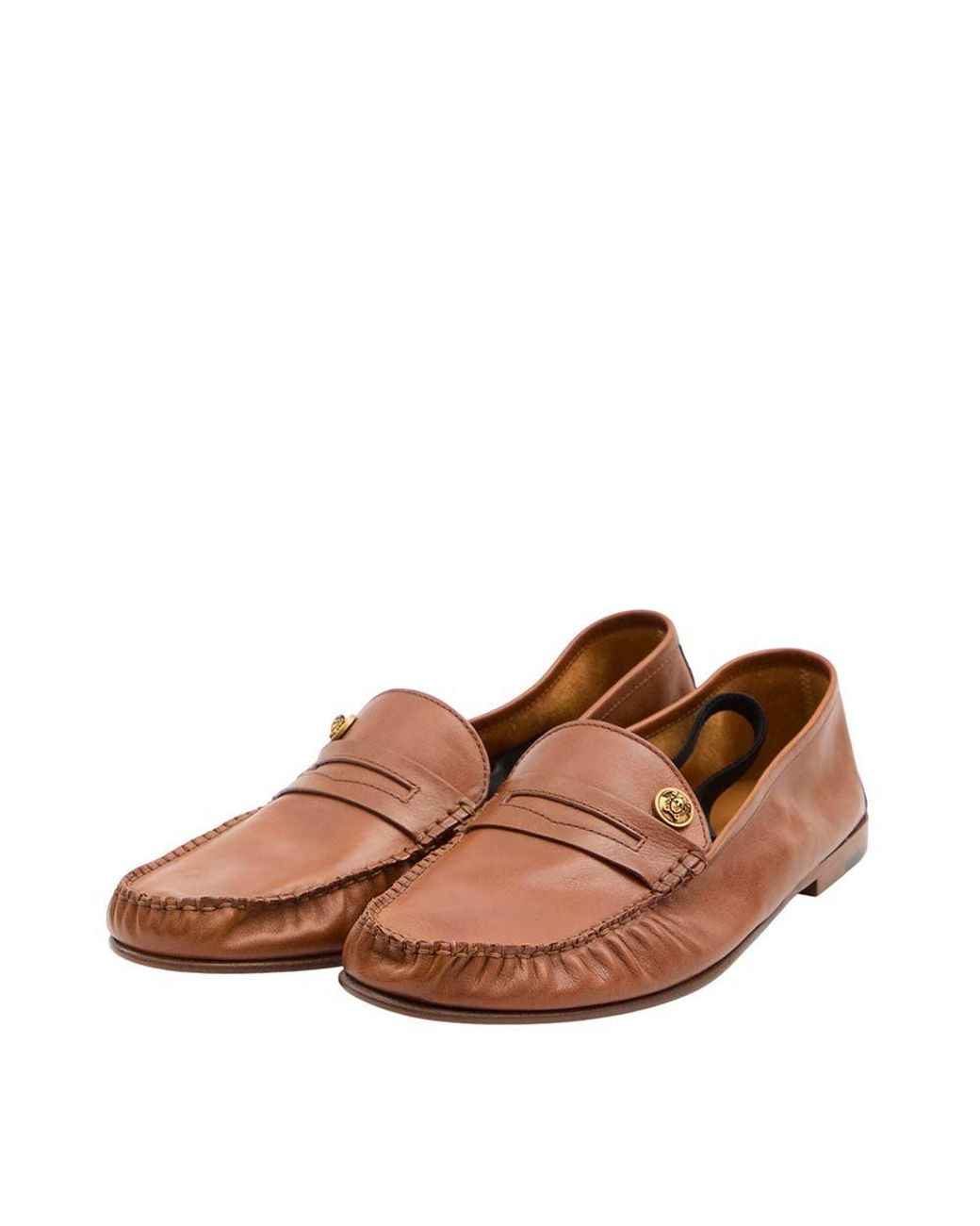 Versace Brown Medusa Loafers for men