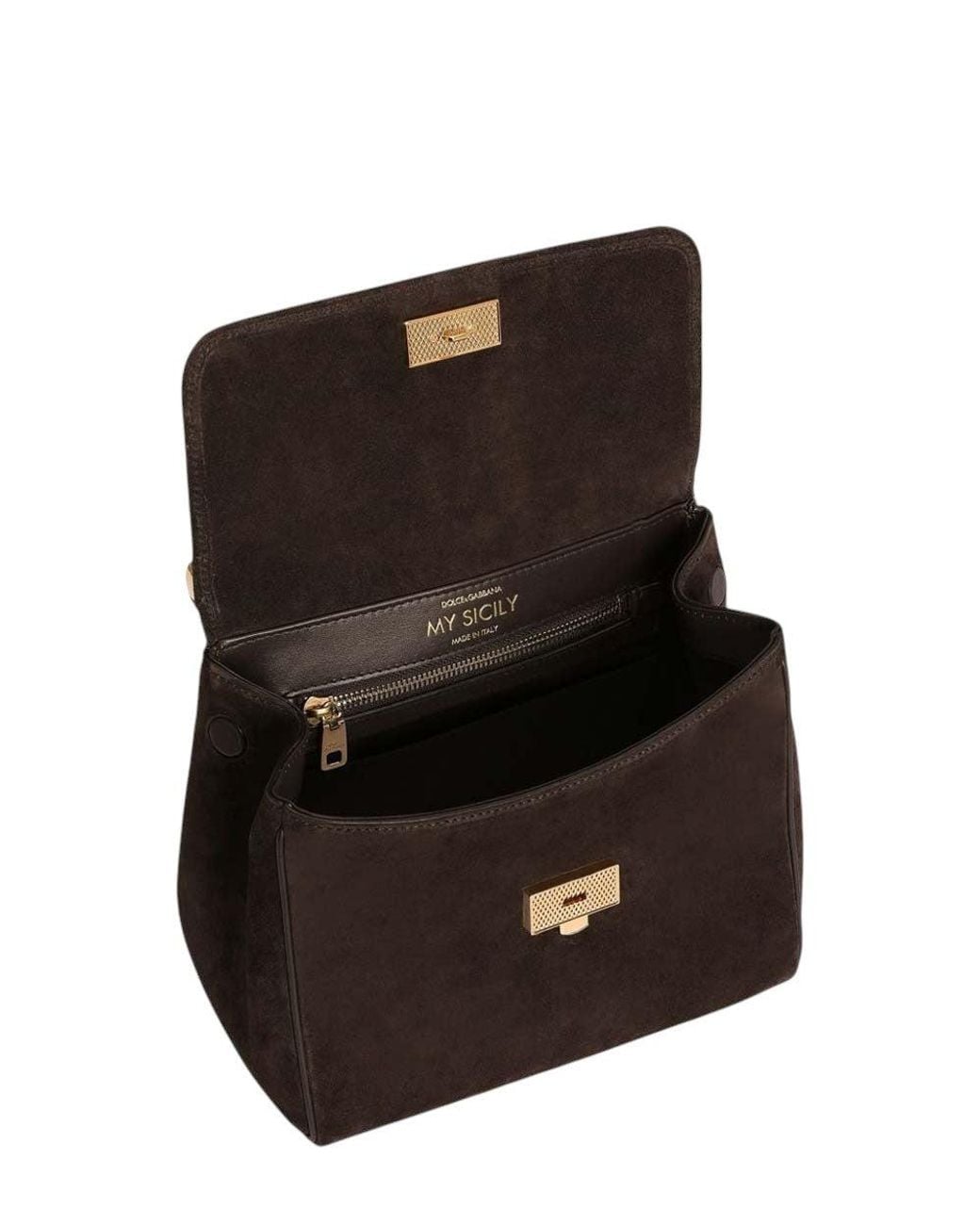 Dolce & Gabbana Black Dark Sicily Small Satchel