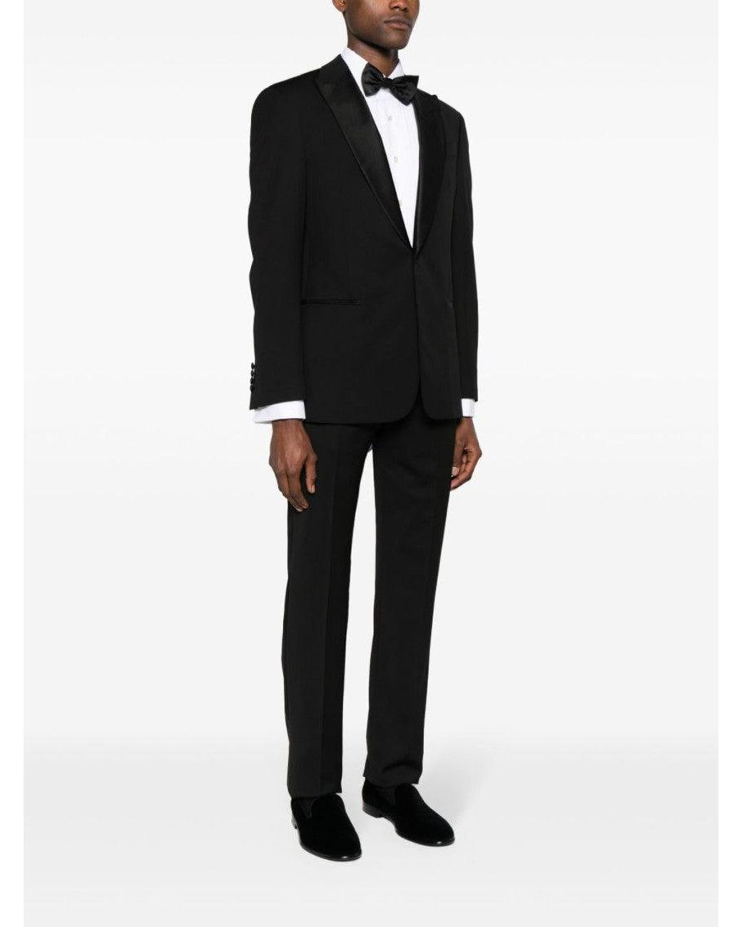 Giorgio Armani Black Wool Suit for men