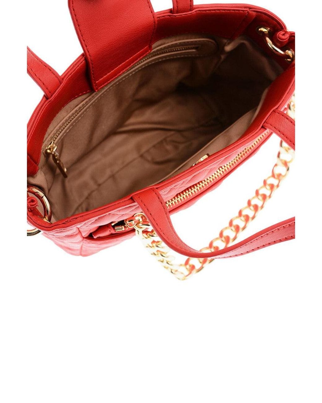Love Moschino Red Logo Mini Satchel