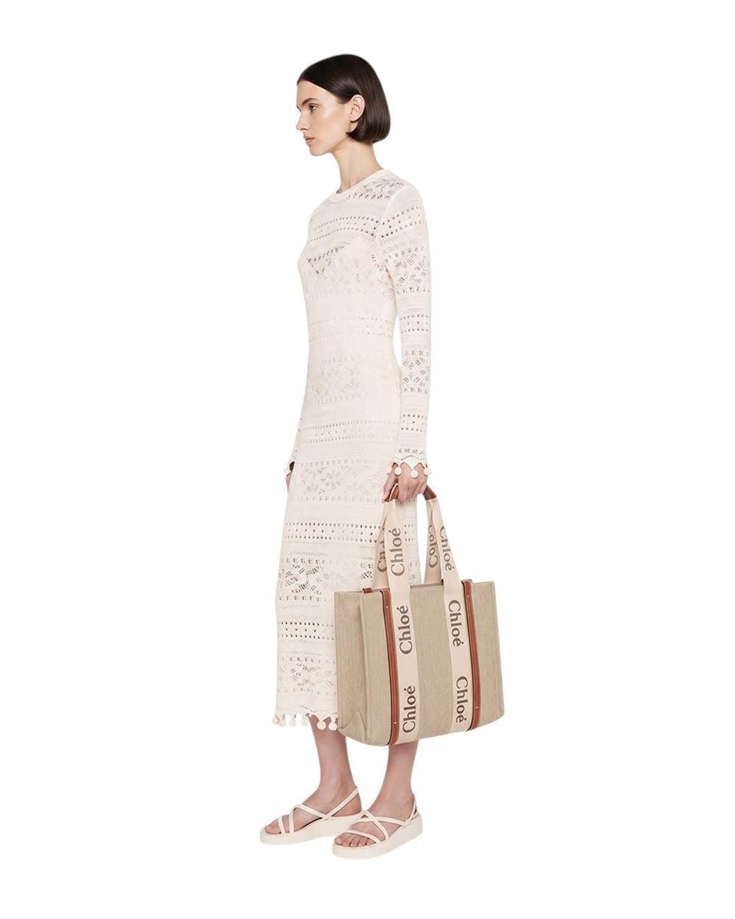 Chloé Natural Woody Large Tote