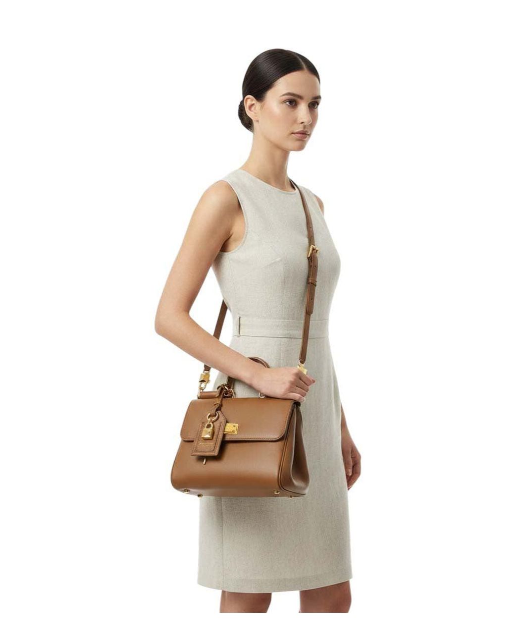 Dolce & Gabbana Brown Sicily Small Satchel