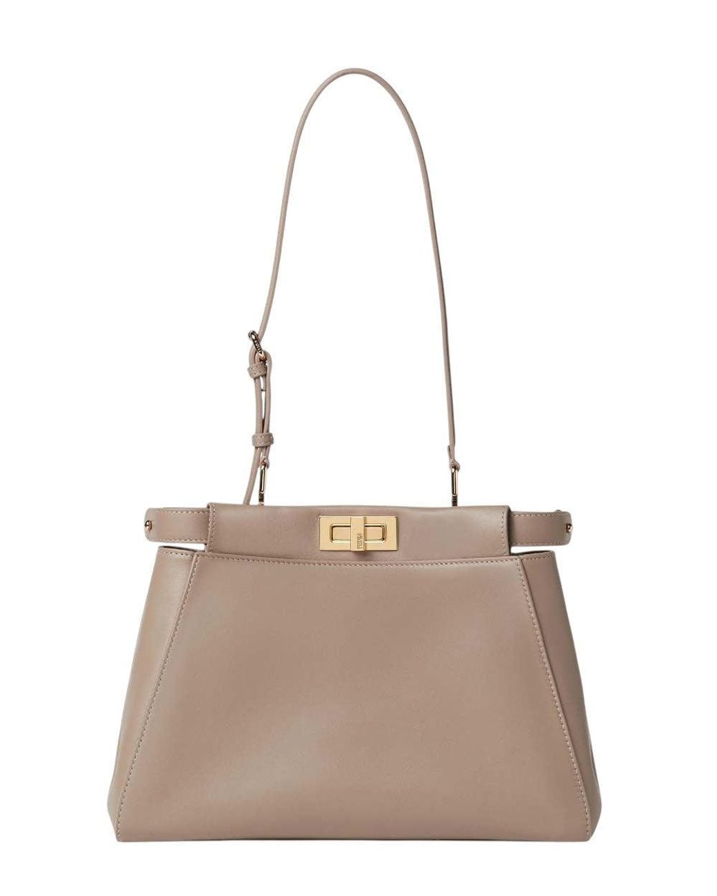 Fendi Brown My Peekaboo Small Shoulder Bag