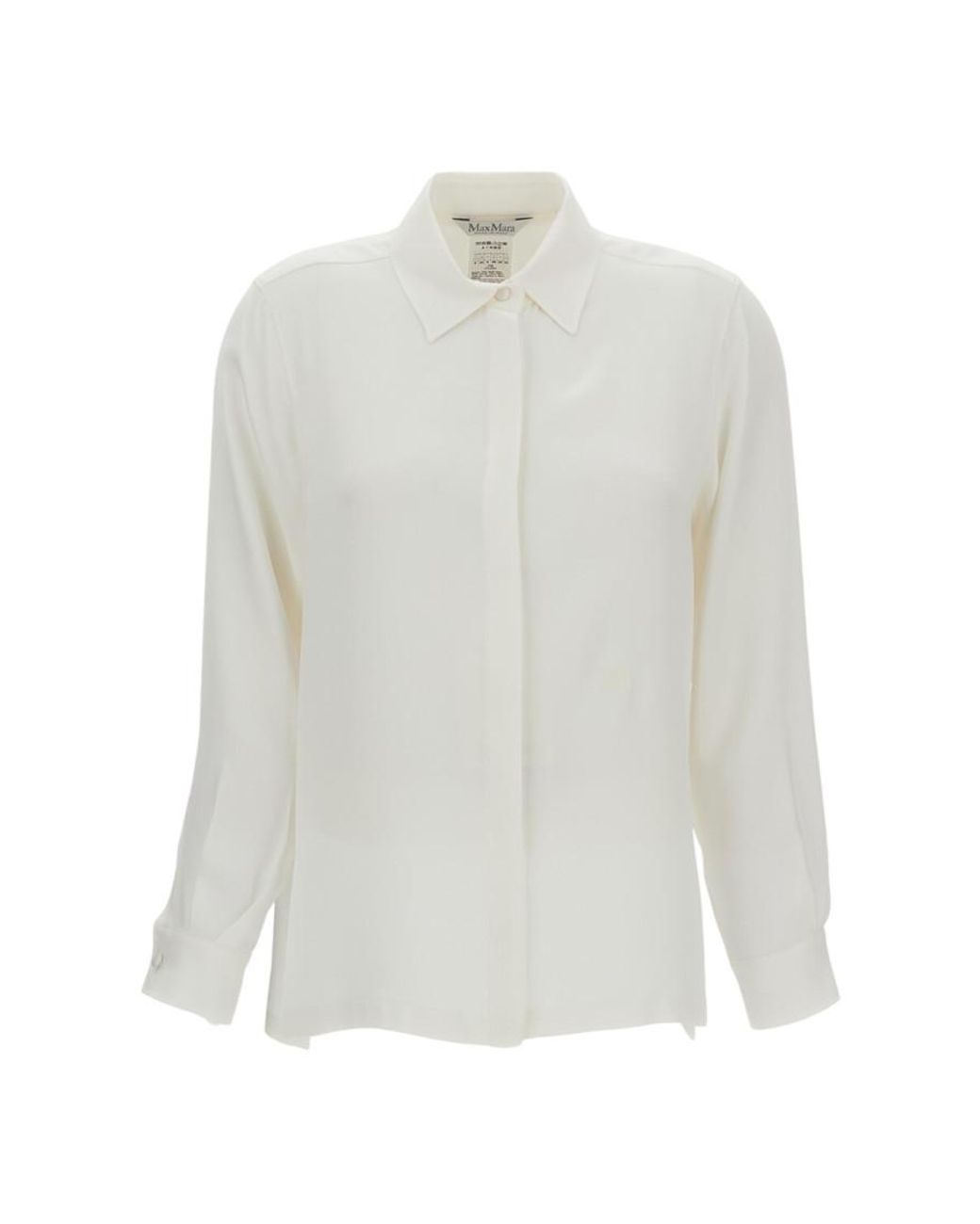 Max Mara White Regular Solid Shirt