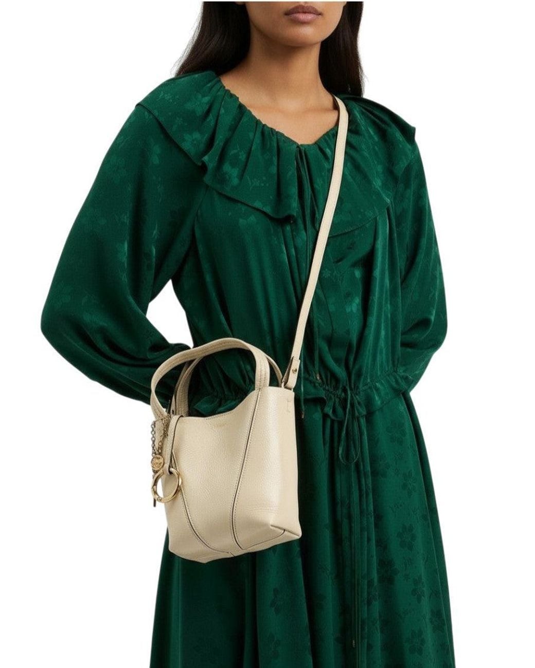 Chloé White Spin Small Tote