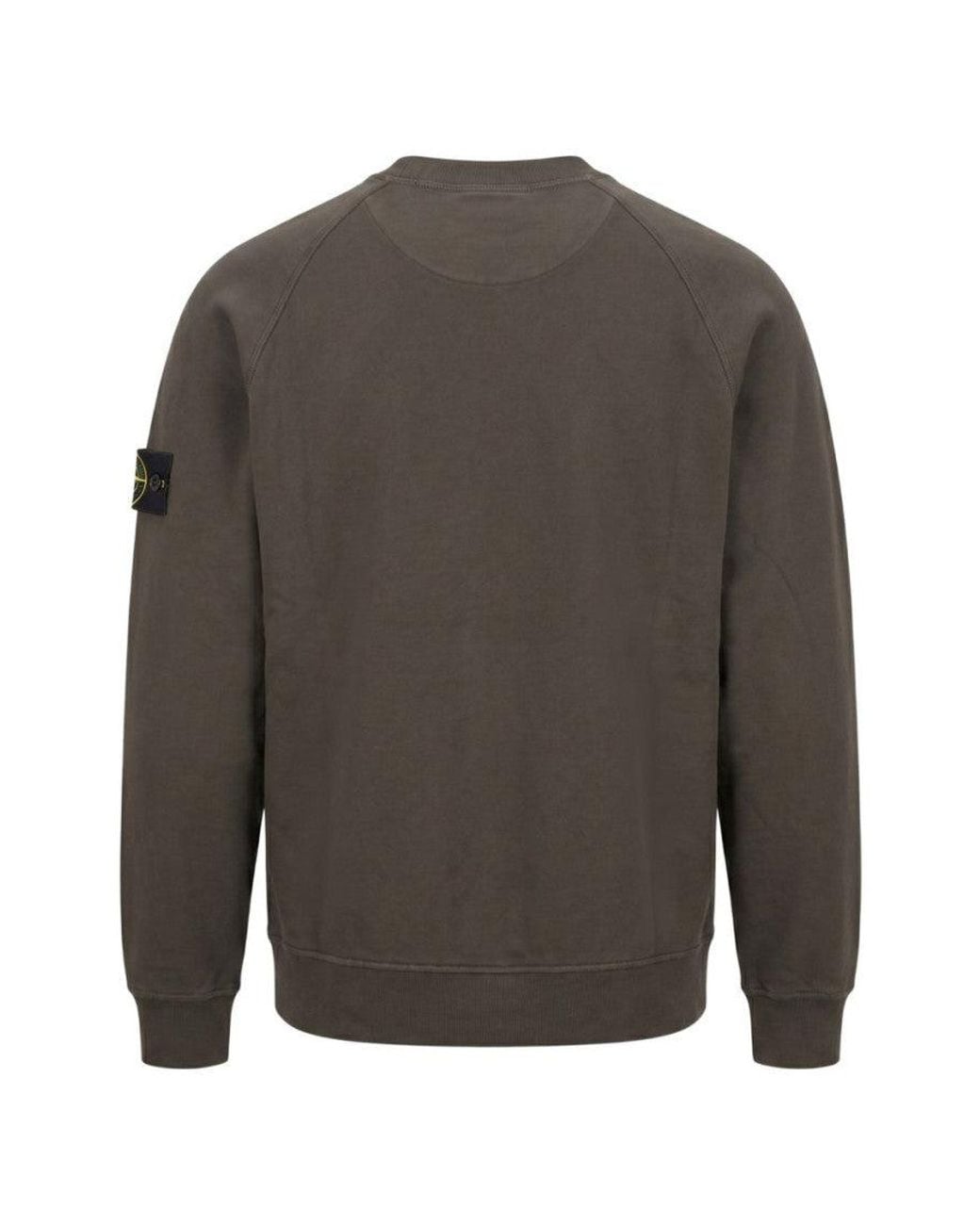 Stone Island Gray Coal Solid Sweatshirt for men