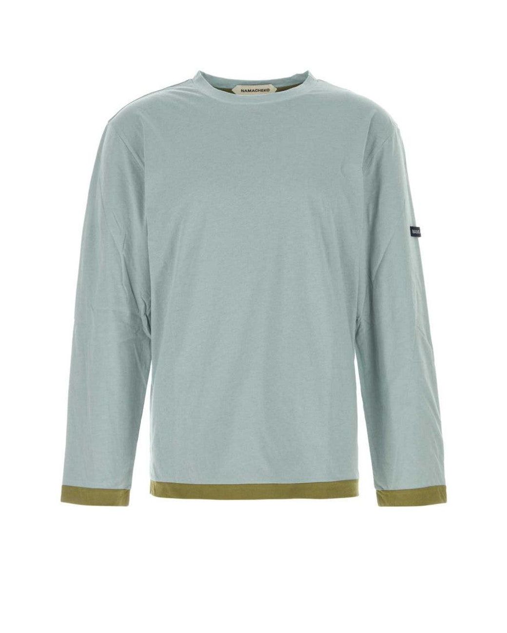 NAMACHEKO Green Powder Cotton T-Shirt for men
