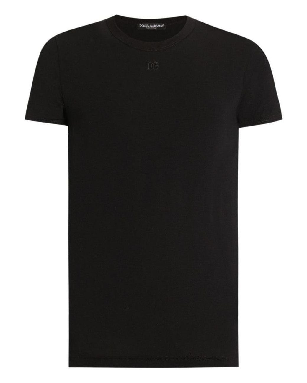 Dolce & Gabbana Black Dolce & Gabbana T-Shirts And Polos for men