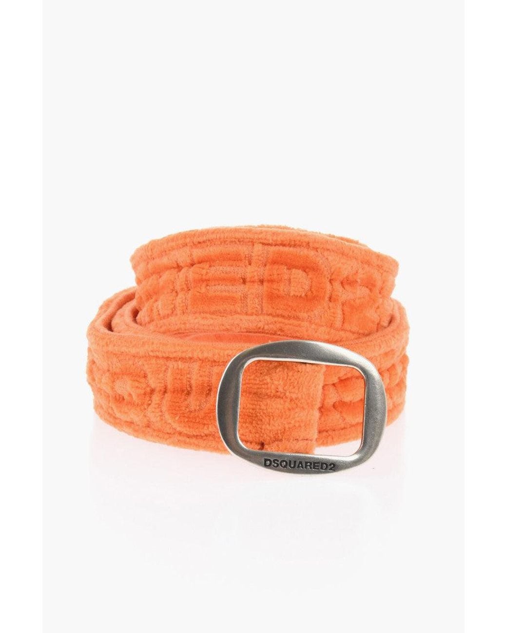 DSquared² Orange Twin Beach Solid Adjustable Belt