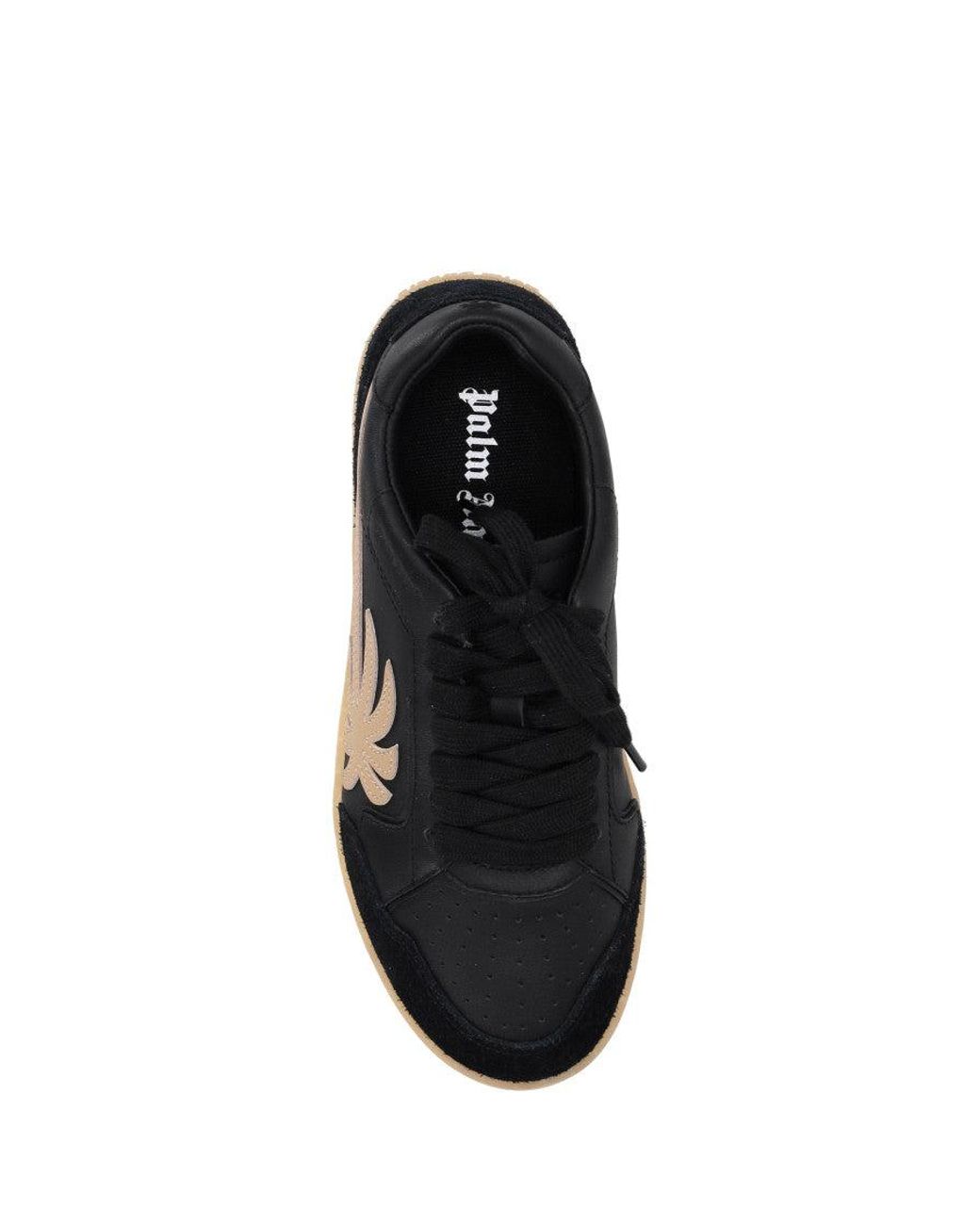 Palm Angels Black Lace Up Sneakers